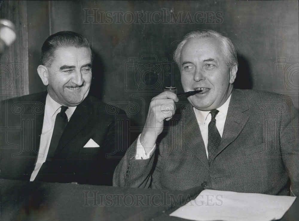 1966 Press Photo UK Prime Minister Harold Wilson, Ian Smith - KSB05971-Historic Images