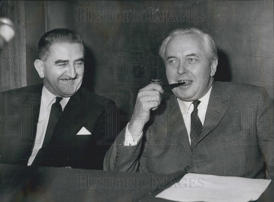 1966 Press Photo UK Prime Minister Harold Wilson, Ian Smith - KSB05971-Historic Images