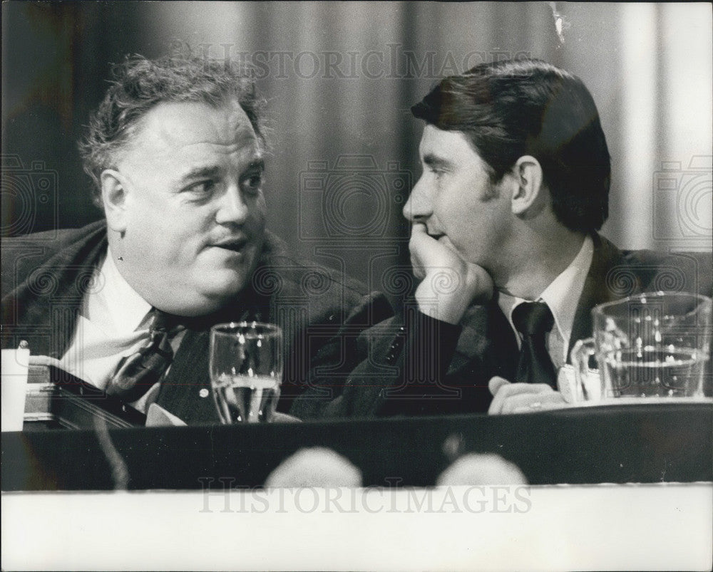 Press Photo Cyril Smith & David Steel in Parliament - Historic Images