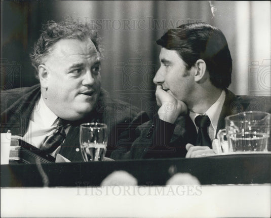 Press Photo Cyril Smith & David Steel in Parliament - Historic Images
