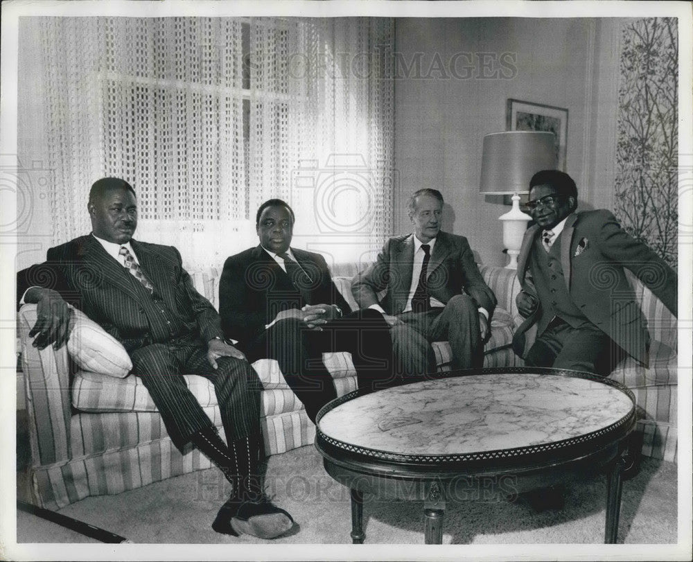 1978, Rhodesia Prime Minister Ian Smith, Rev Sithole, Bishop Muzorewa - Historic Images