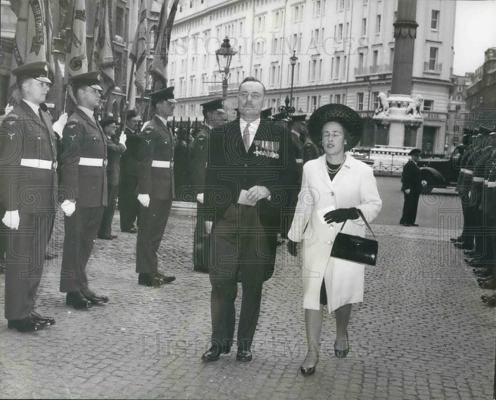 1966 Press Photo Enoch Powell, Battle of Britain Thanksgiving Service- Historic Images