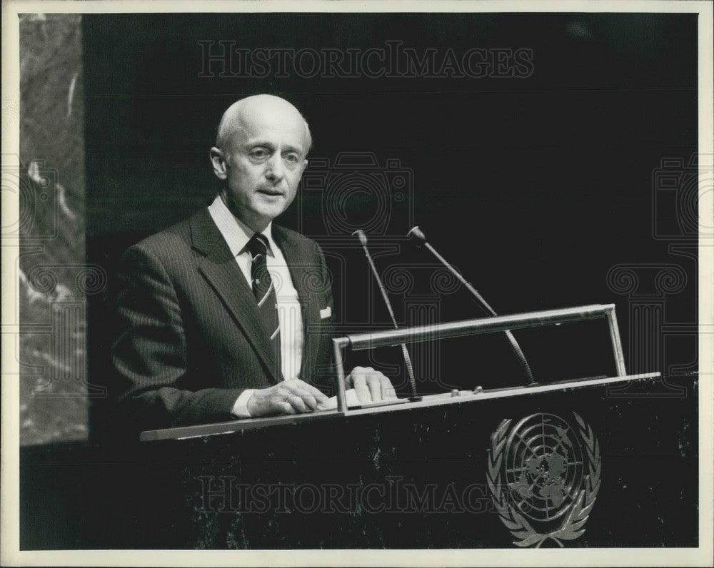 1984, Paul J.F. Lusaka, Permanent Representative of Zambia to UN - Historic Images