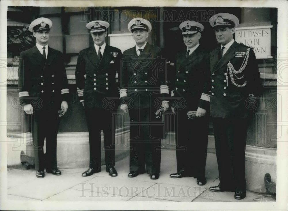 1967, Vice Admiral Friedrich Luge Inspecting Royal Navy West Germany - Historic Images