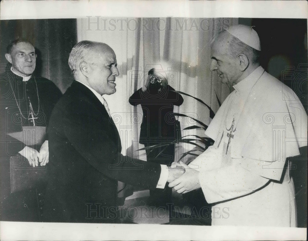 1973 Pope Paul &President Bourguiba of Tunisia - Historic Images