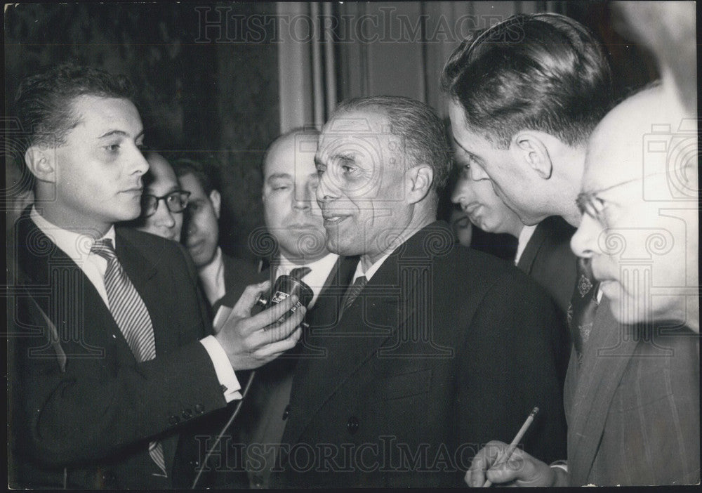 Press Photo French Premier Edgar Faure - KSB07011-Historic Images