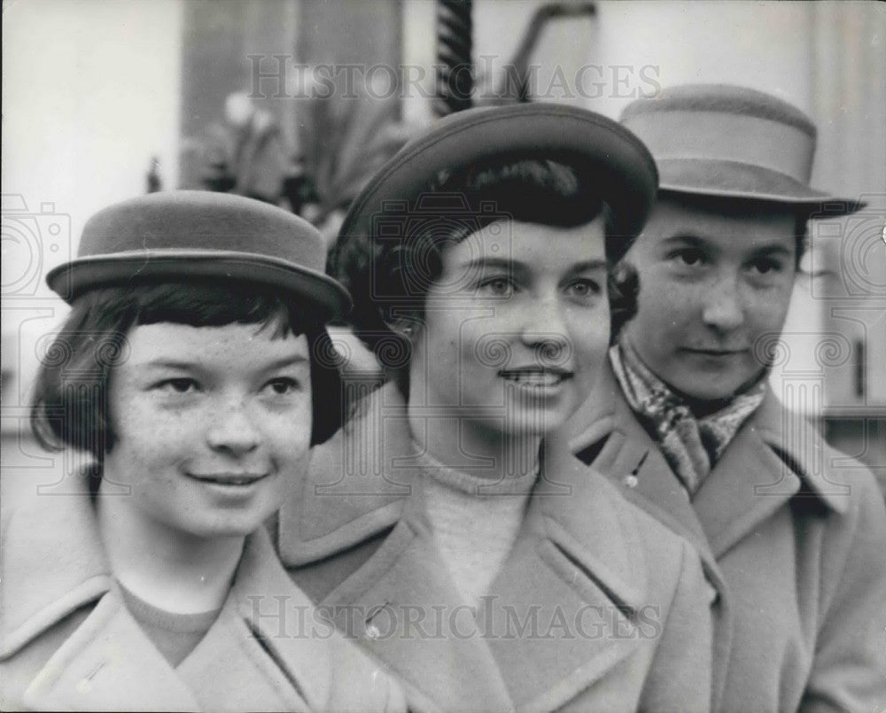 1960 Press Photo Enriqueta, Rose and Nora,grandchildren of Pres of Peru-Historic Images
