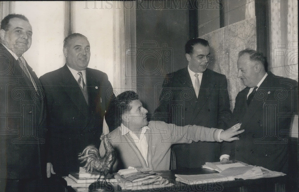 1956, French populist politician Pierre Poujade - KSB07127 - Historic Images