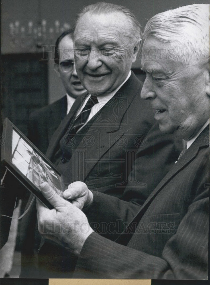 1960, Premier of New Zealand Walter Nash & Chancellor Dr. Adenauer - Historic Images