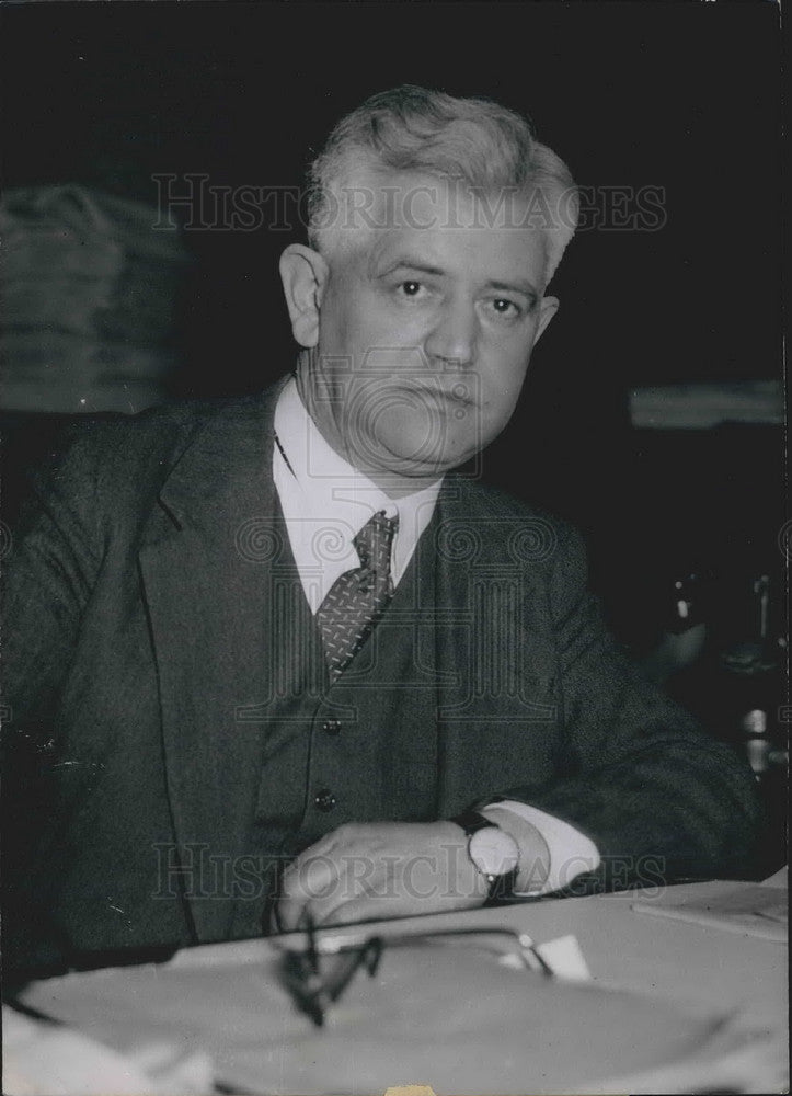 1953 French President Candidate Marcel Naegelen At Lunch - Historic Images