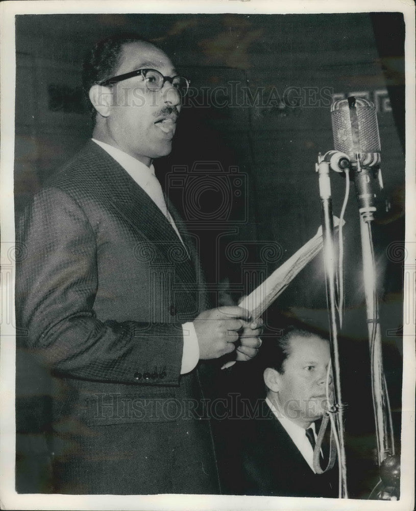 1958 Press Photo Mtre. Anwar El-Sadat Deputy Speaker of the National Assembly - Historic Images