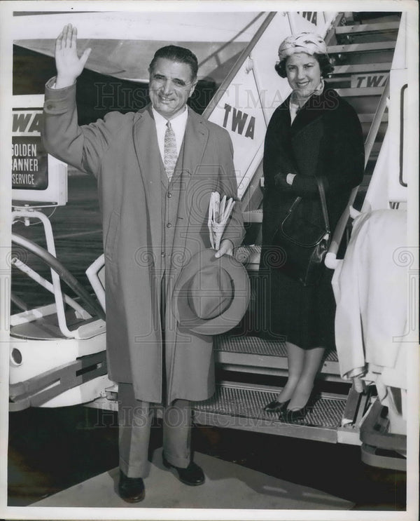 Press Photo George Christopher and his wife - KSB07759 - Historic Images