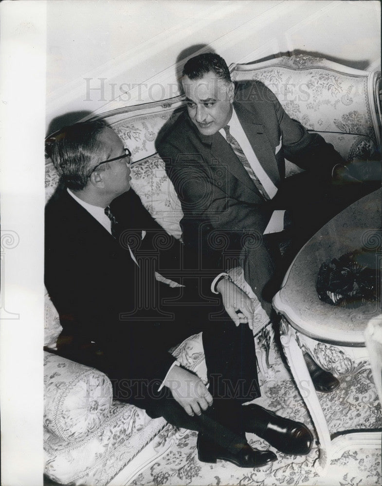 1967 U. Thant the United Nations Secretary General &amp;  President Nasser - Historic Images