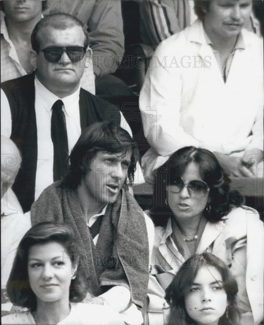 1980 Press Photo Rumanian tennis star Ilie Nastase & girlfriend - Historic Images
