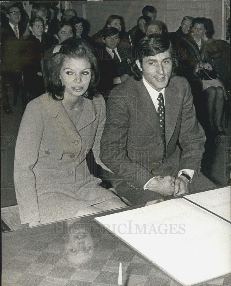 Press Photo Tennis star Illy Nastase weds Dominique Grazia - KSB07947-Historic Images