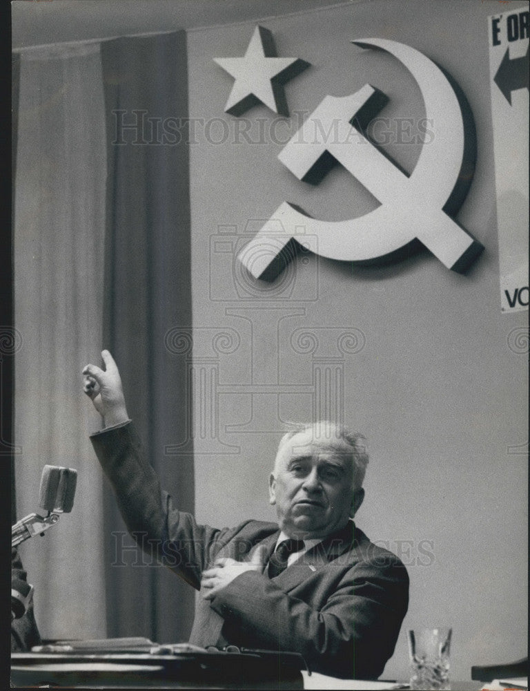 Press Photo Italian Communist leader Luigi Longo - KSB07969-Historic Images