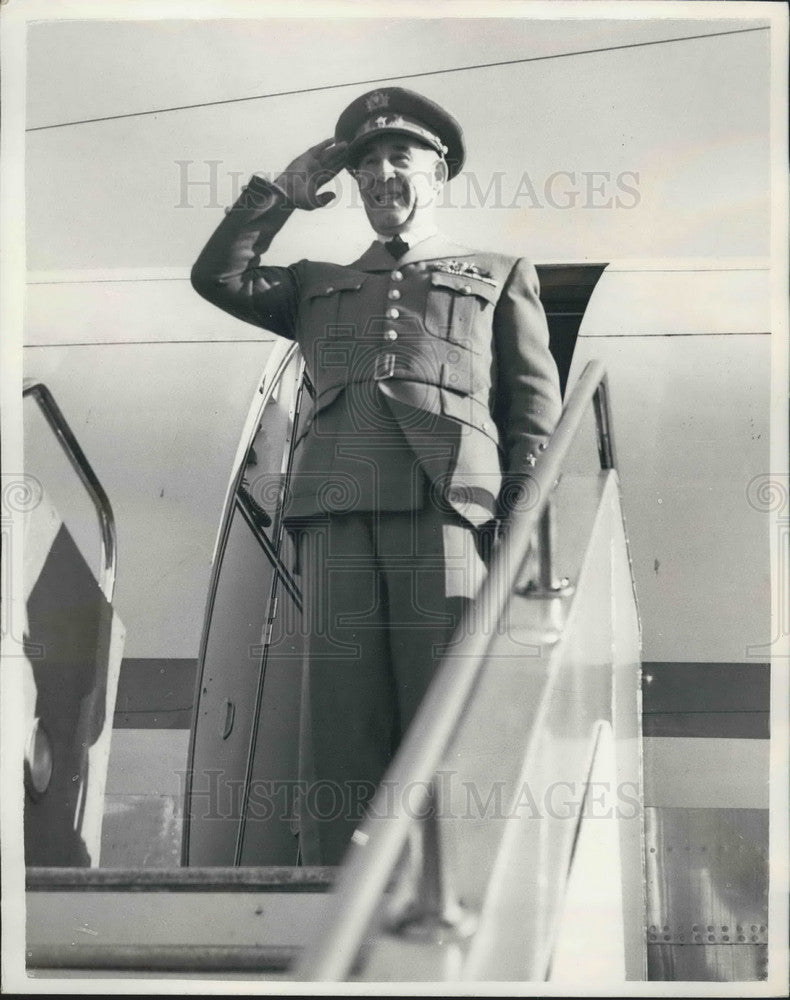 1955 Press Photo General Craveiro Lupes - President of Portugal - KSB08049-Historic Images