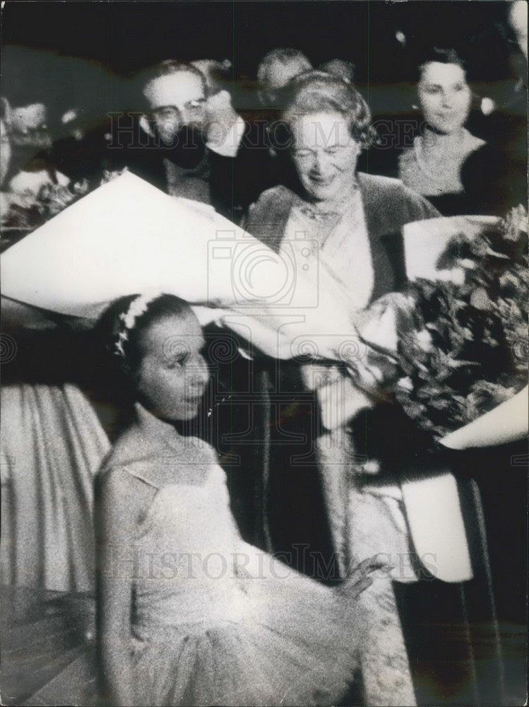 1961 Press Photo MME Luebke, wife of the German Presiden - KSB08069 - Historic Images