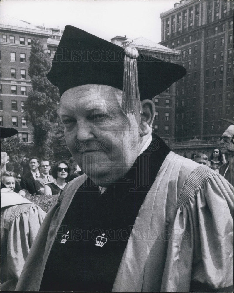 Press Photo Ludwig Erhard at New York's Columbia University - KSB08189 - Historic Images