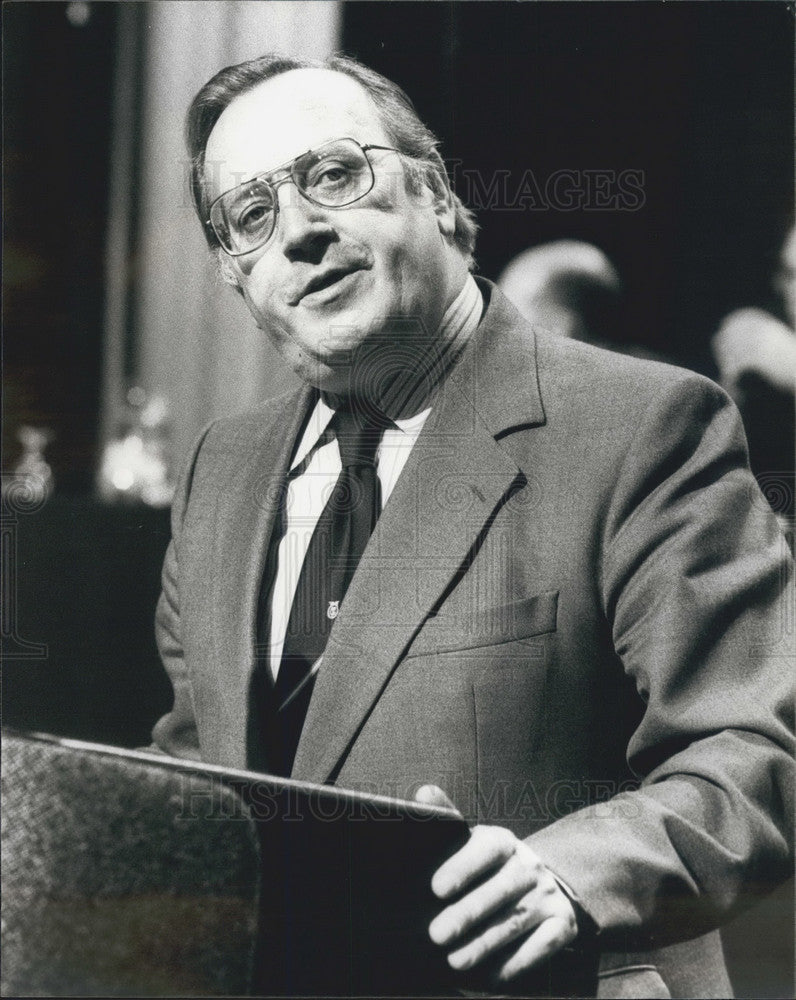 1981  Mr Moss Evand General Secretary of the Transport Union - Historic Images