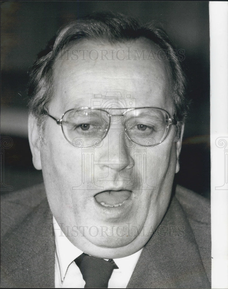 1979 Press Photo Moss Evens the General Secretary of the Transport Union - Historic Images