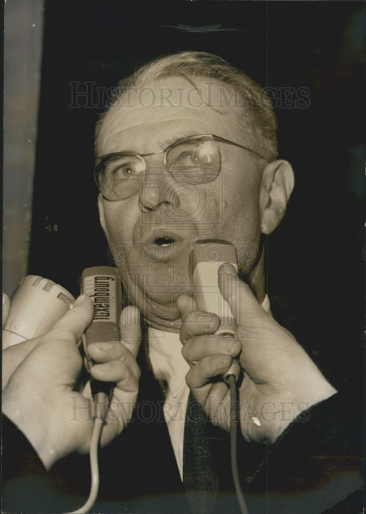 1966 Press Photo M. Huvelin Director Employers Association French Prime Minister - Historic Images