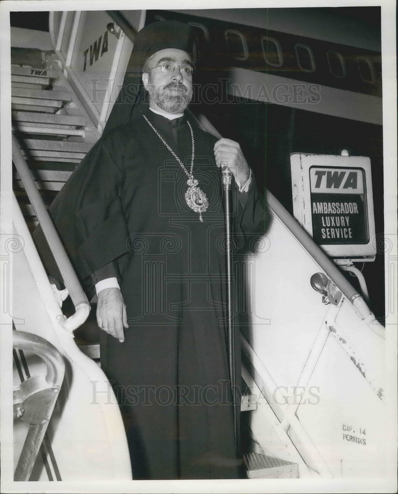  Archbishop Iakovos Greek Orthodox primate Paris super jet - Historic Images