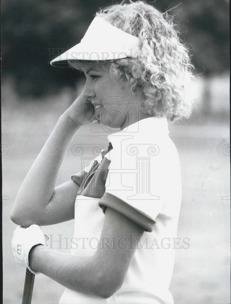 1978 Press Photo Lauren Baugh Of America In Deep Though During LPGA Champs - Historic Images