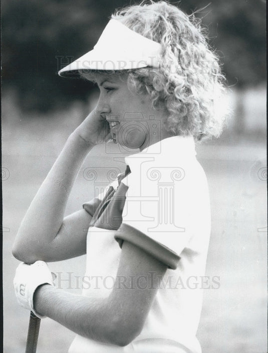 1978 Press Photo Lauren Baugh Of America In Deep Though During LPGA Champs - Historic Images