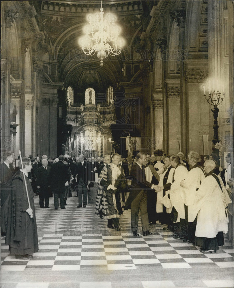 1970 Prince Philip at Memorial Service to Gen De Gaulle St. Paul's - Historic Images