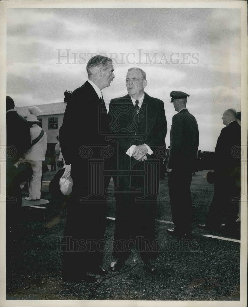 1953, Mr Anthony Eden and Mr John Foster Dulles & Pres Eisenhower - Historic Images