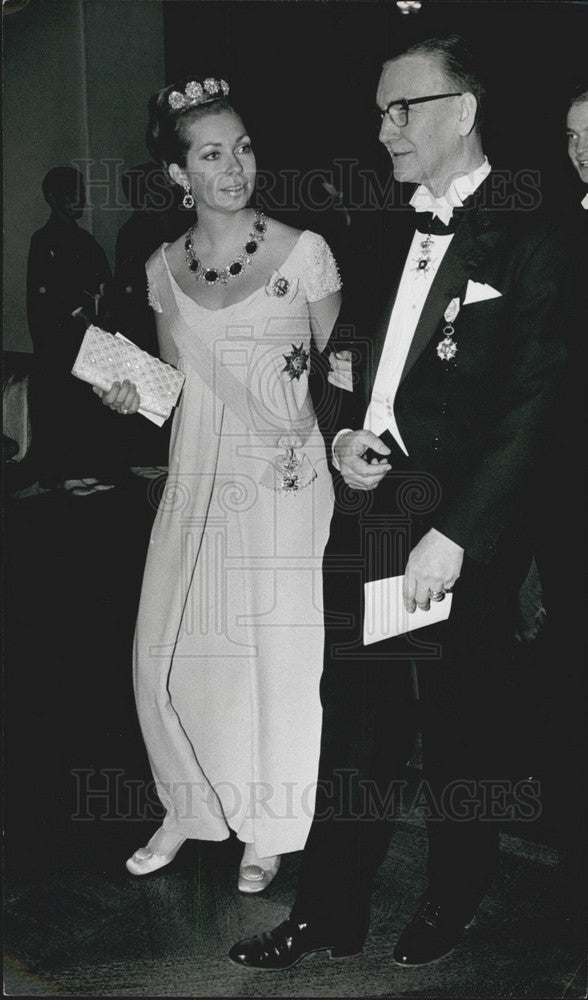 1968 Princess Christina And Prof Ulf Von Euler Of the Board - Historic Images