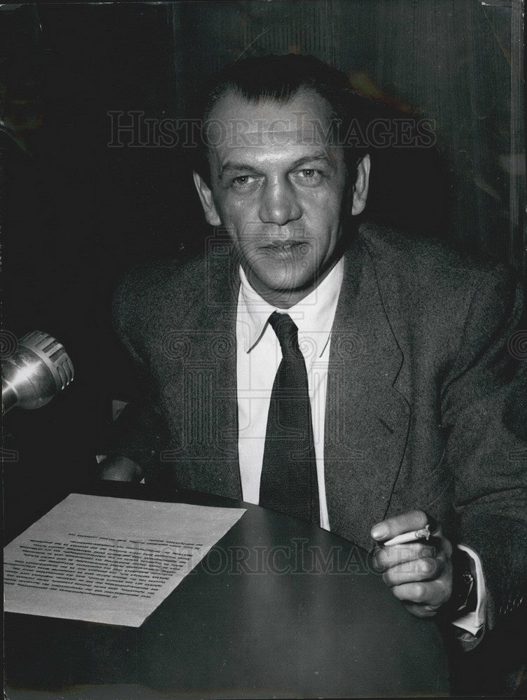 1956, Leader Parliament Fraction FDP Martin Euler Germany - KSB09495 - Historic Images