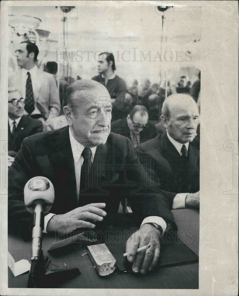 1973 Press Photo Hector Jose Campora President Elect Of Argentina - Historic Images