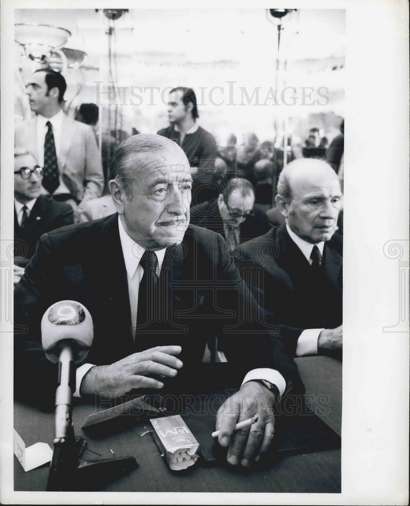 1973 Press Photo President Elect Of Argentina Hector Jose Campora 64 - KSB09615 - Historic Images