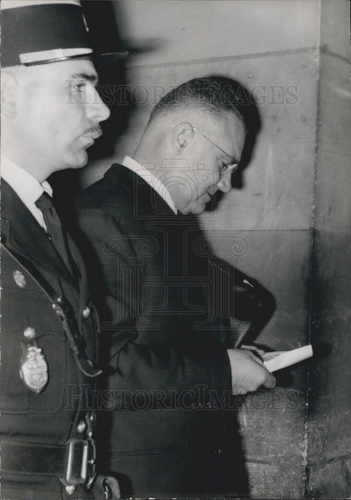 Press Photo Ex Gen Andre Petit After Algerian Insurrection Trial - KSB09757-Historic Images