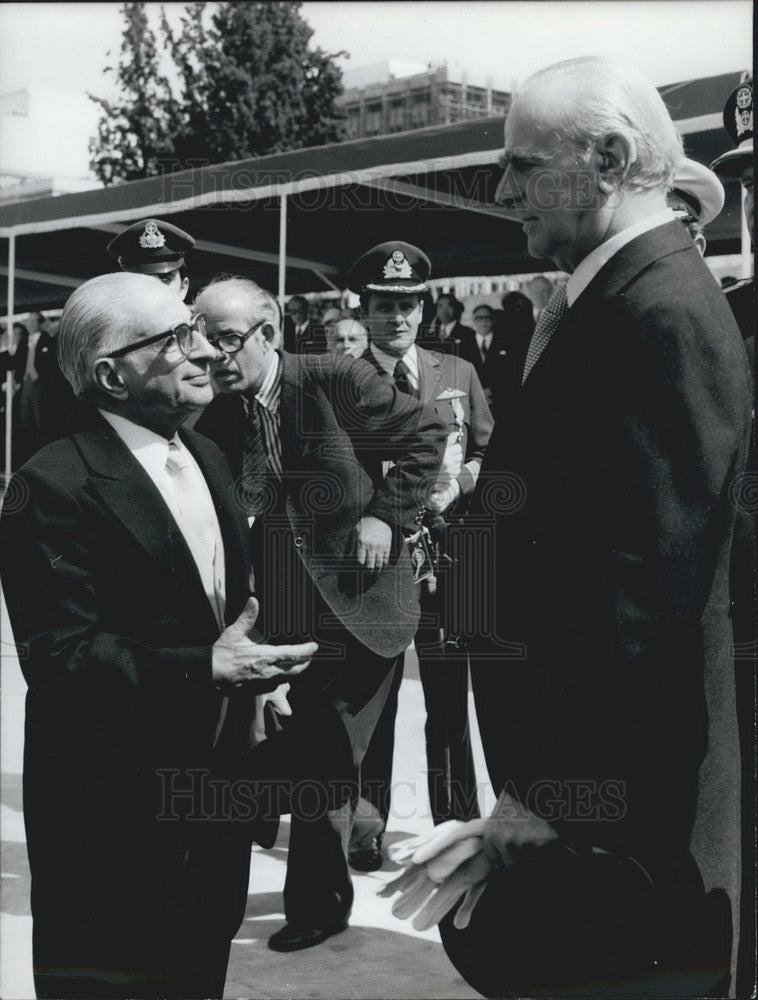 Press Photo Greek President Constantine Tsatsos Premiere Caramanlis - Historic Images