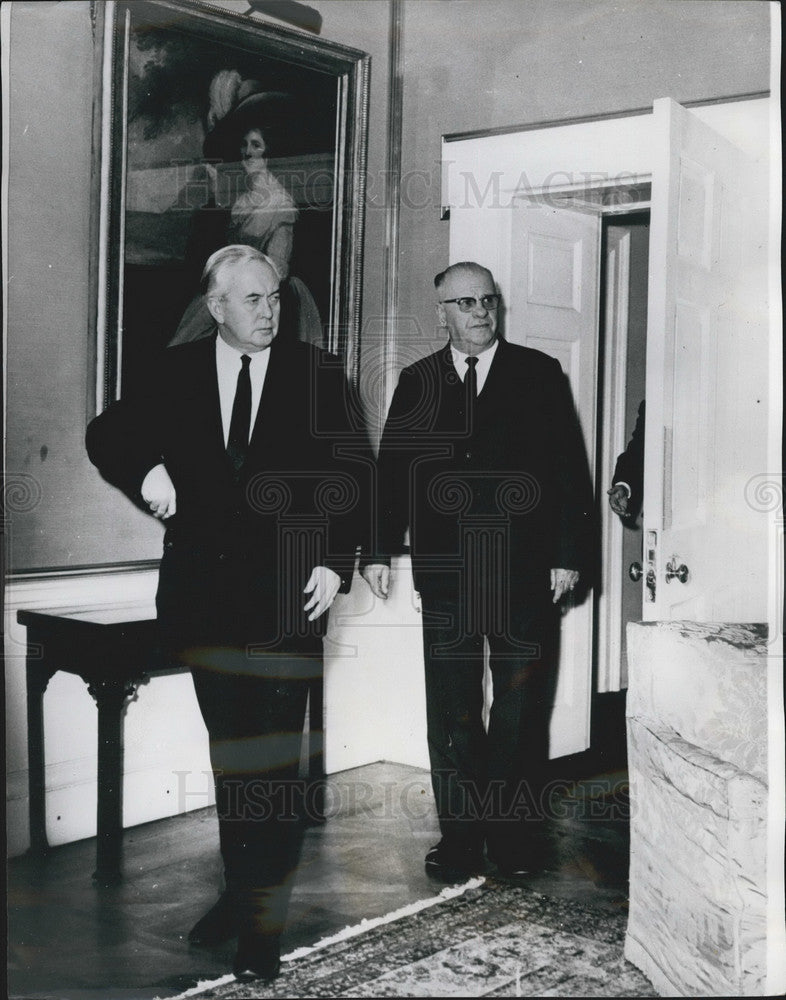 1967 President Sunay Turkey Harold Wilson British Prime Minister - Historic Images