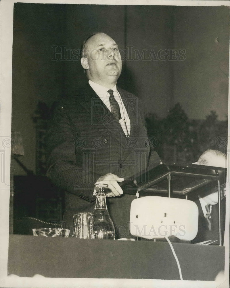 1963 Press Photo Lord Robens, Institute of Directors Conference - KSB10233-Historic Images