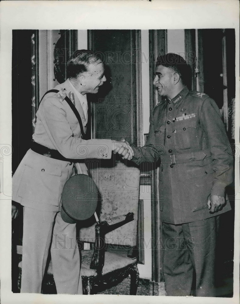 1953, Prime Minister Neguib & General Sir Brian Robertson - KSB10327 - Historic Images