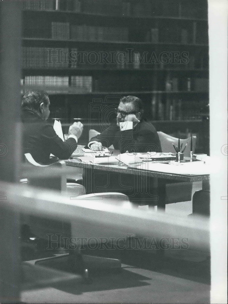 1972, Nelson Rockefeller, President Costa E Silva Brasilia - Historic Images