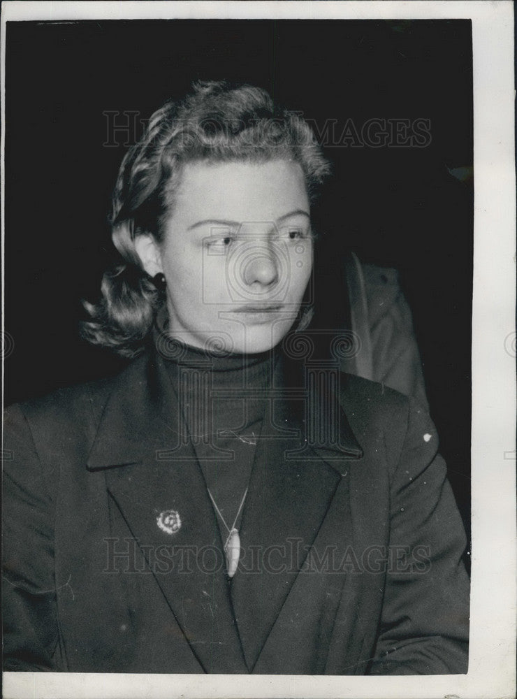 1955 Press Photo Annie Spek  fiancee killed by Lion - Historic Images