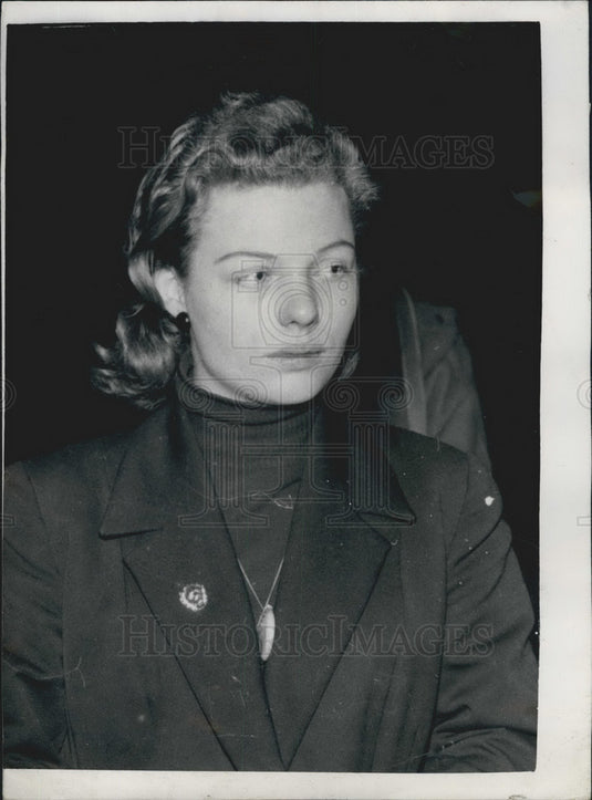 1955 Press Photo Annie Spek  fiancee killed by Lion - Historic Images