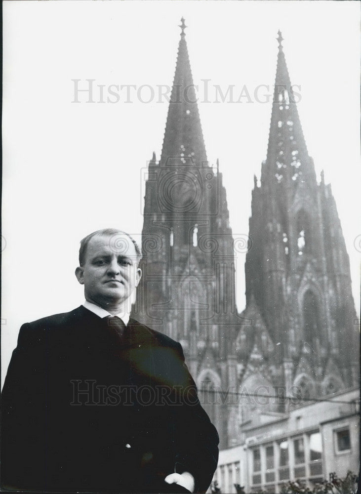 1962 Press Photo Dominican father Dr. Rochus Spiecker - KSB10761-Historic Images