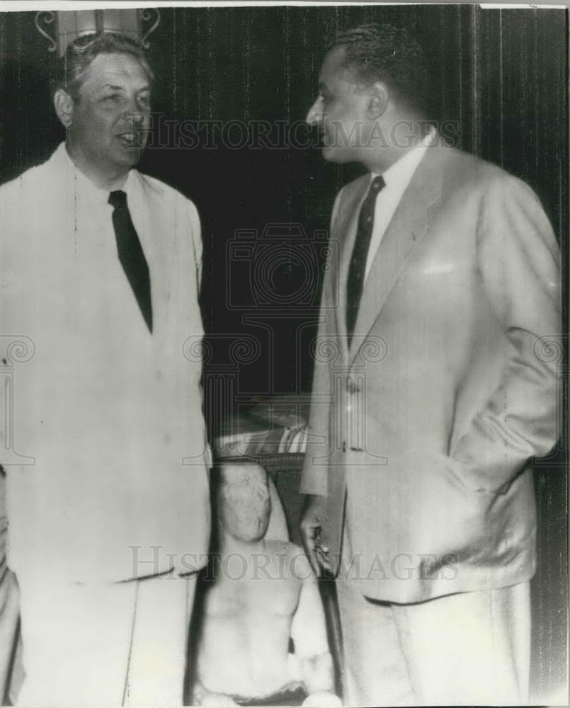 1956, Soviet Foreign Minister meets Egyptian Premier. - KSB10989 - Historic Images