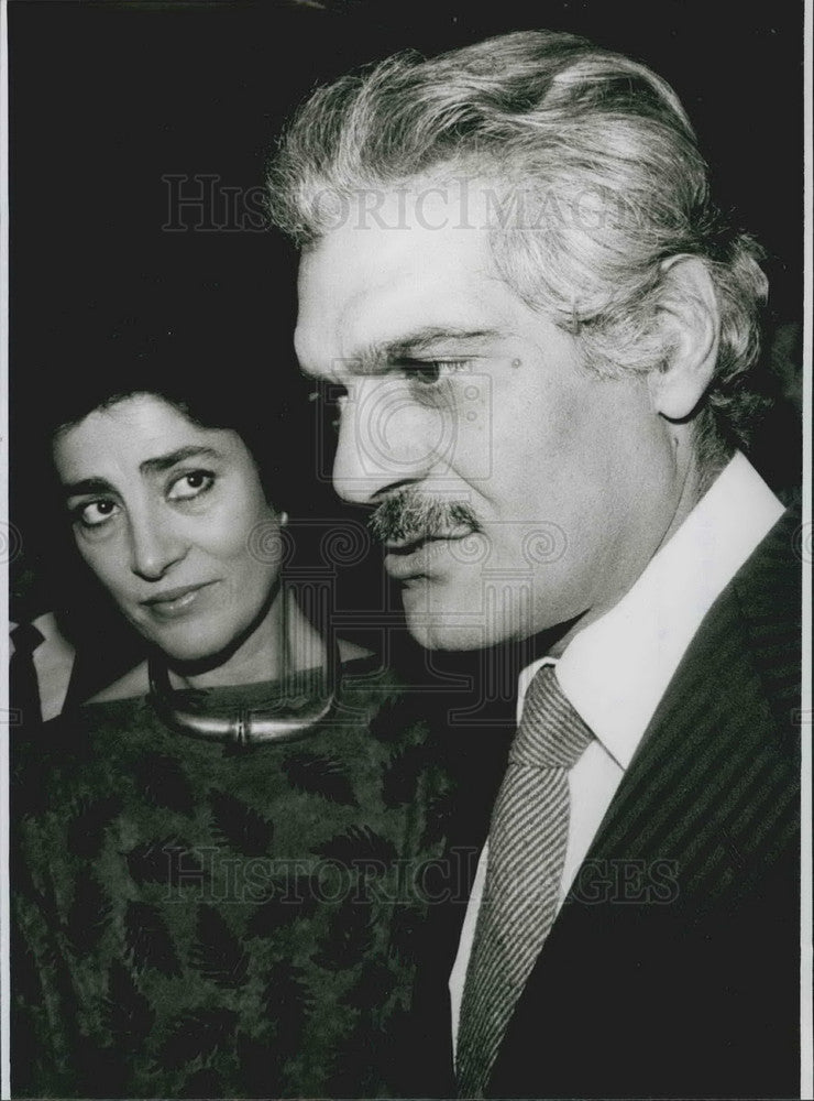 Press Photo Actors Omar Sharif Irene Papas Filming Location Bloodline Film - Historic Images
