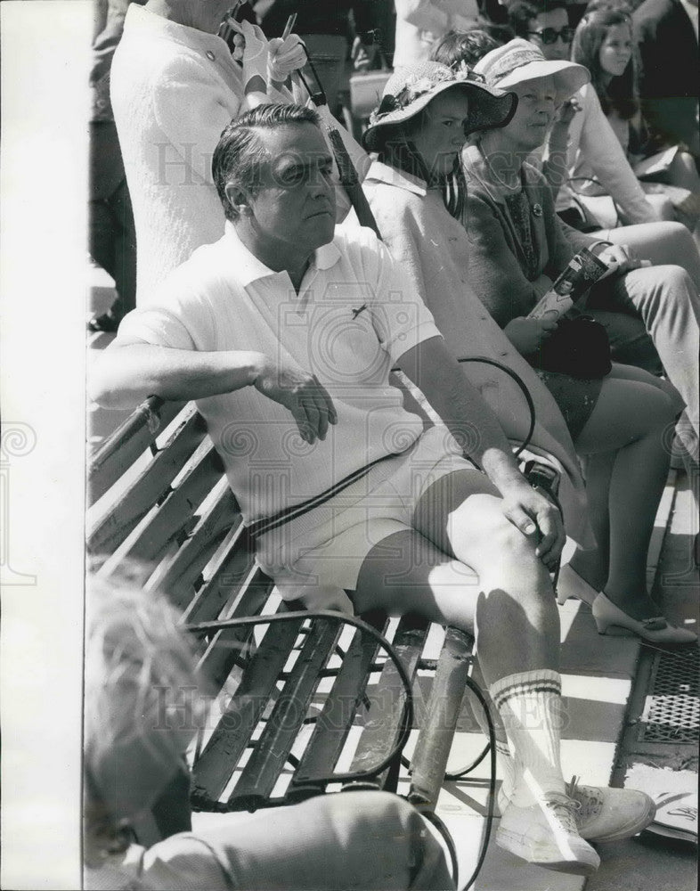 1968 U.S Ambassador to Paris plays Tennis at Wimbledon - Historic Images