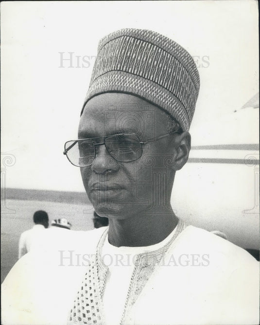 1979 Nigerian President Sheha Shagari At Kaduna Airport - Historic Images