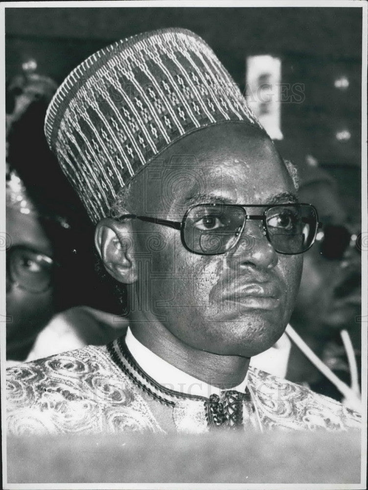 Press Photo Nigerian President Shehu Shagari Candid Kenya - KSB11213-Historic Images