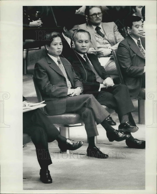 1976, Ding Ba Thi as US veto stops their entry to UN - KSB11589 - Historic Images